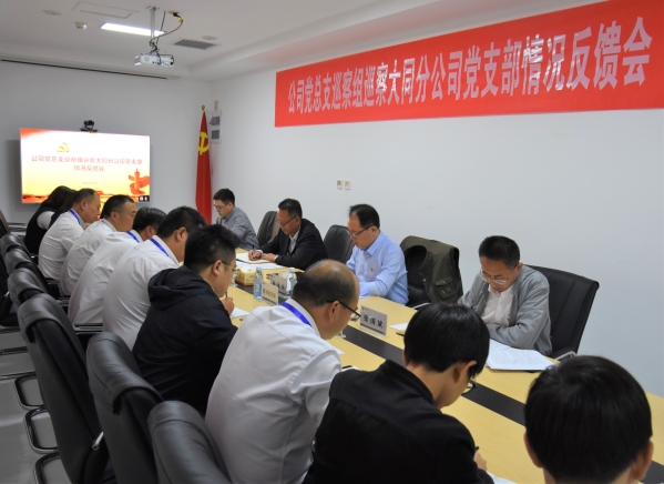 永定河投資公司黨總支巡察組向大同分公司黨支部反饋巡察情況 永定河投資公司黨總支巡察組向大同分公司黨支部反饋巡察情況
